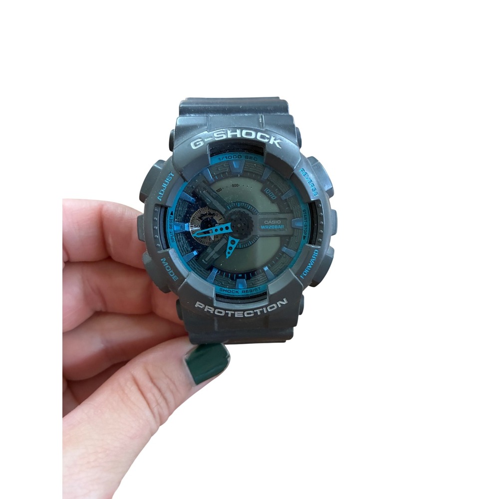 Casio G-Shock GA-110TS Watch Mens OS Grey Teal Sporty Gorpcore Granola Outdoors